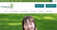 Desktop Screenshot of lifespanrespitewa.org
